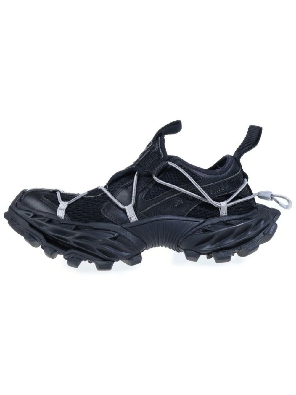 Balenciaga Hike Rubber Hyke Low-Top Sneakers Black
